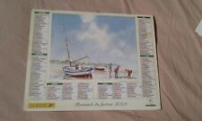 CALENDRIER ALMANACH DU FACTEUR OBERTHUR 2001 AQUARELLE GRANIOU
