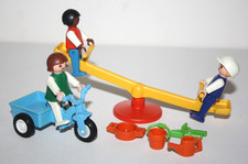 PLAYMOBIL VINTAGE 3308 AIRE DE JEUX AVEC ENFANTS BALANCOIRE COMPLET