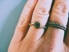 Bague Femme bijoux or zirconium le manège à bijoux Taille 59 TBE