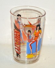 Ancien Verre à moutarde dessin animé CATS EYES vintage Amora 1983 FR3