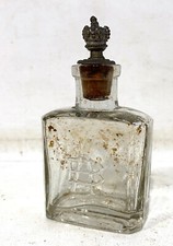 Ancien Flacon bouteille Fiole AB bouchon asperseur époque 1900