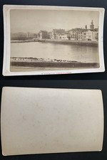 France, Saint-Jean-de-Luz, Ciboure et la Rhune Vintage albumen print, carte cabi