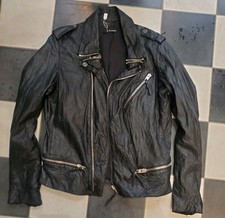 Veste Motard En Cuir D'agneau
