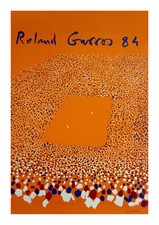 AFFICHE POSTER - TENNIS ROLAND GARROS 1984