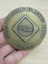 Médaille Samm 7e Décennie Société D’applications Des Machines Motrices Samm 1923