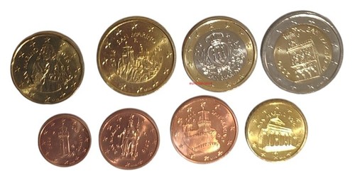 Complete set 8 coins san - set,