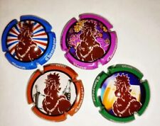 BOUZY "les coqs 2020"  -  4  Capsules de champagne