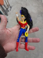 Rare Jouet Enfant Ancien Vintage Comics Wonder Women Marvel Portrait Figurine...
