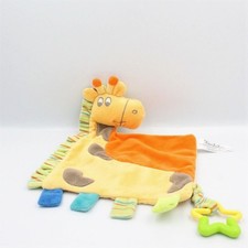 Doudou plat girafe jaune