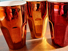 LOT de 3 gobelets dorés porcelaine MAISONS DU MONDE pour la fête !