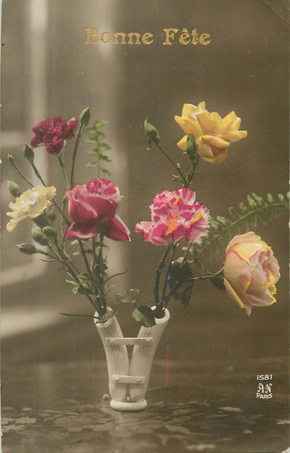 Bonne fete vase porcelaine - bonne,