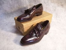 VTG Johnston & Murphy Aristocraft Kiltie Tassel Loafers/Shoes 8.5 C Burgundy