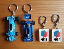 Lot ancien porte cle Elf ancienne voiture Tyrrell F1 Matra MS80 collection métal