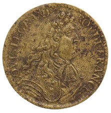 LOUIS XIV (1643-1715) Réunion de Bar à la France. Jeton de Nuremberg nd.