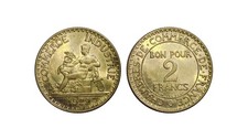 2 francs 1922 Chambres de Commerce ~ F.267/4 ~ Gad. 533 ~ Sous étui numismatique
