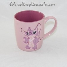 Mug Angel DISNEYLAND PARIS Lilo et Stitch rose strass brillant tasse Disney (MO)