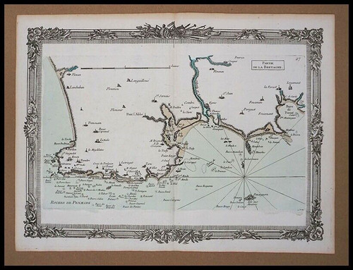 Carte maritime ancienne des