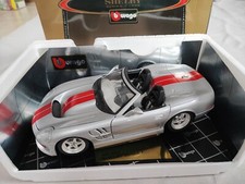 Shelby 1 roadster gris bande rouge serie 1 de  1998  1/18 Burago 3323 Neuf boite