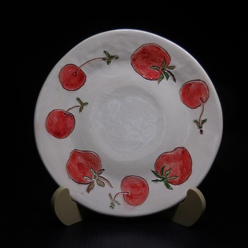 Assiette plate fruit fraise