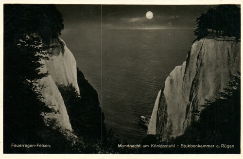 Carte postale nuit lunaire - nuit,