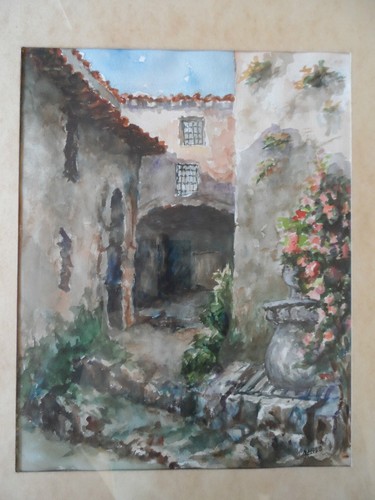 Aquarelle ancienne paul de - ancienne,