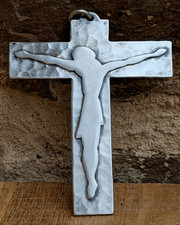 VERY NICE FRENCH VINTAGE PECTORAL COMMUNION CROSS CRUCIFIX JEAN DESPRES