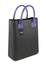 Sac O BAG Chic Femme OS Noir À Motifs Double Poignées Sac Intérieur Tote Carré