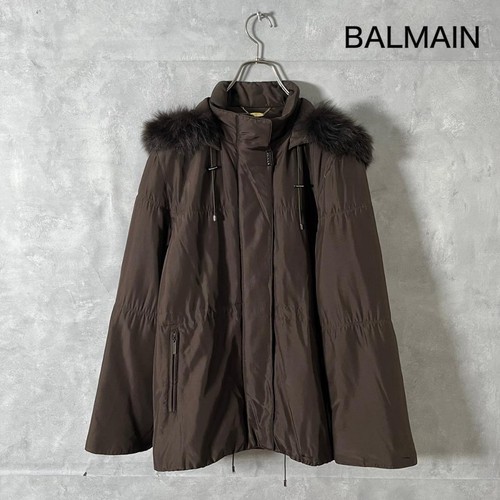 Doudoune balmain fourrure - balmain, soie