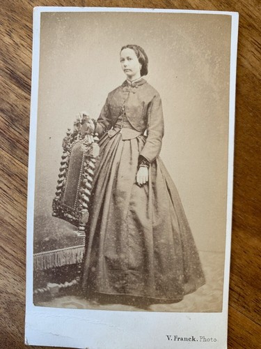 Photo carte cdv - carte, femme