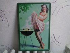 TOLE METAL VINTAGE PIN UP