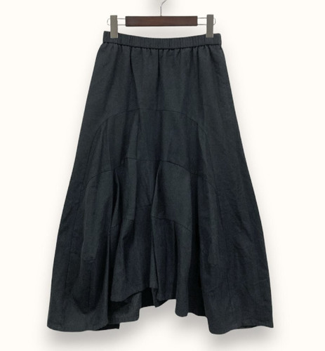 Jupe longue noire motif