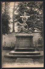 CPA Hérouville, Ancien cimetière des frères avec monument Mater Dolorissima 