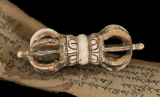 Vajra Dorje 14cm Os de bovin sculpté  Rituel tantrique-Bouddhisme tibetain #7299