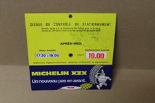 disque de stationnement neuf d'origine MICHELIN pour déco