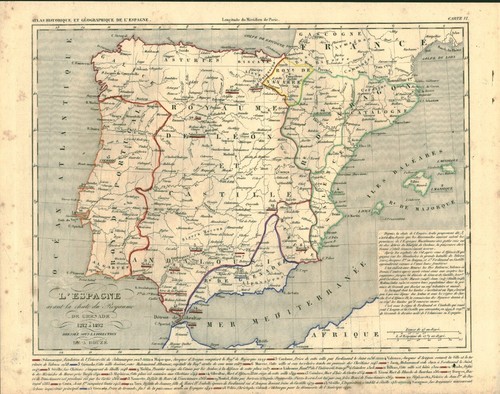 Gravure ancienne carte