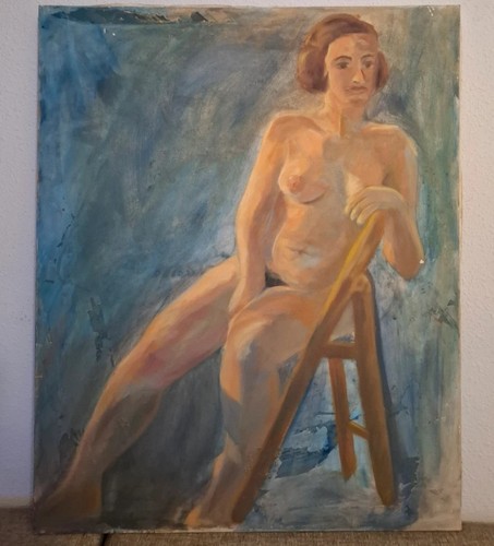 Tableau ancien huile portrait - tableau,