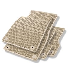 Tapis de sol caoutchouc pour Audi A6 C7 Avant, Berline (2011-2018) beige 4p
