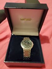 Seiko Noir en Acier, Bracelet Argenté en Acier, boite etc