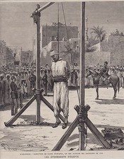 1882  --  EGYPTE   EXECUTION DE HADGI MUSTAPHE A ALEXANDRIE   3I690