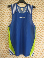 Maillot Adidas 90'S Bleu Athlétisme running sans manche vintage Jersey - 1 / S