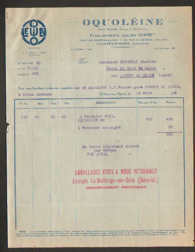 Villiers sur marne huiles - villiers-sur-marne, (94)