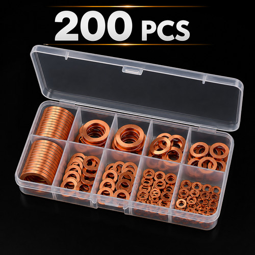 200 joints cuivre rondelles - 200,
