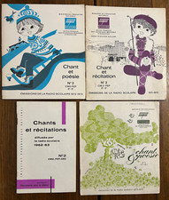 LOT 4 Chants et Récitations Emissions de la radio scolaire 1962 71 72 73