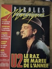 PAROLES & MUSIQUE n°13 - 1988 - Dossier U2 - BONO - TECHNO HOUSE MUSIC