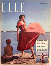 ELLE Magazine n° 185 du 13 Juin 1949 ancienne revue de mode couture femme