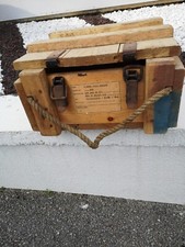 Caisse militaire de munitions 42x34x18,5cm intérieur 33x30x13cm pour collection