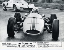 *Jean-Louis Trintignant Une homme et une femme Lelouch Photo exploit papier vint