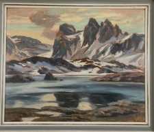 Paysage de fjord | peinture de