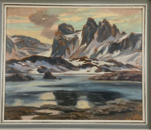 Paysage fjord peinture de - de,