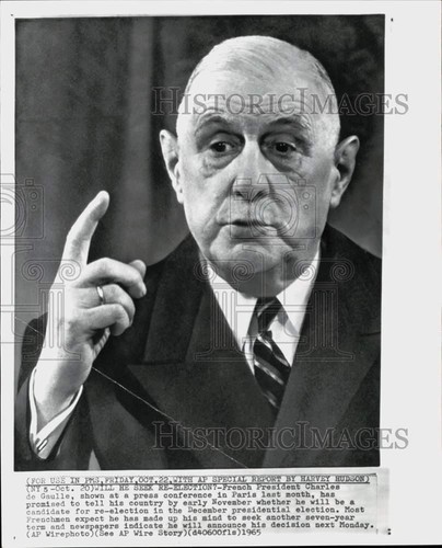 1965 press photo - 1965, french